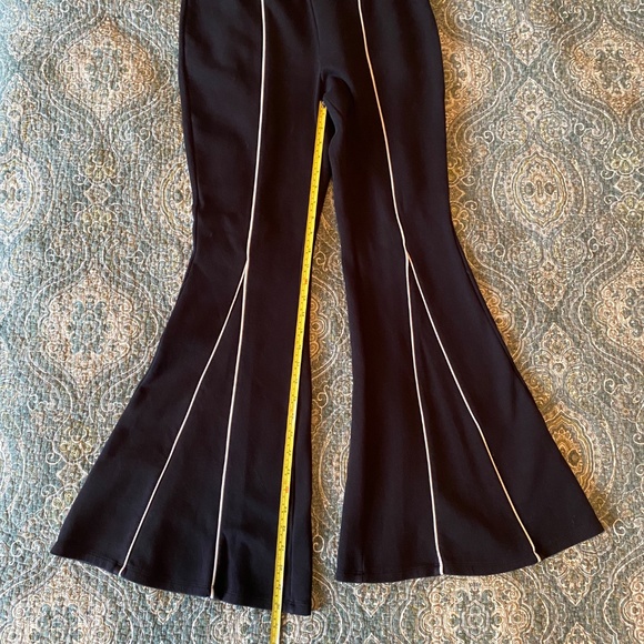Victor Glemaud for Target Flared Athletic Pants Black w/White Piping Size Med - Picture 6 of 9